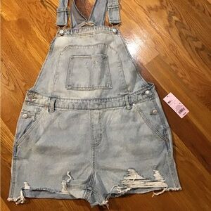 New with tag size large Target Light Blue Denim Overalls